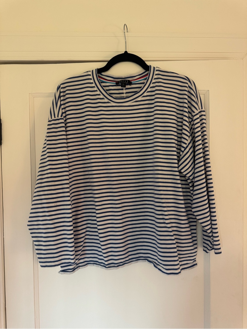 AYR Navy and White Striped Long Sleeve Tee